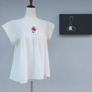 Handmade Central American Huipil Blouse